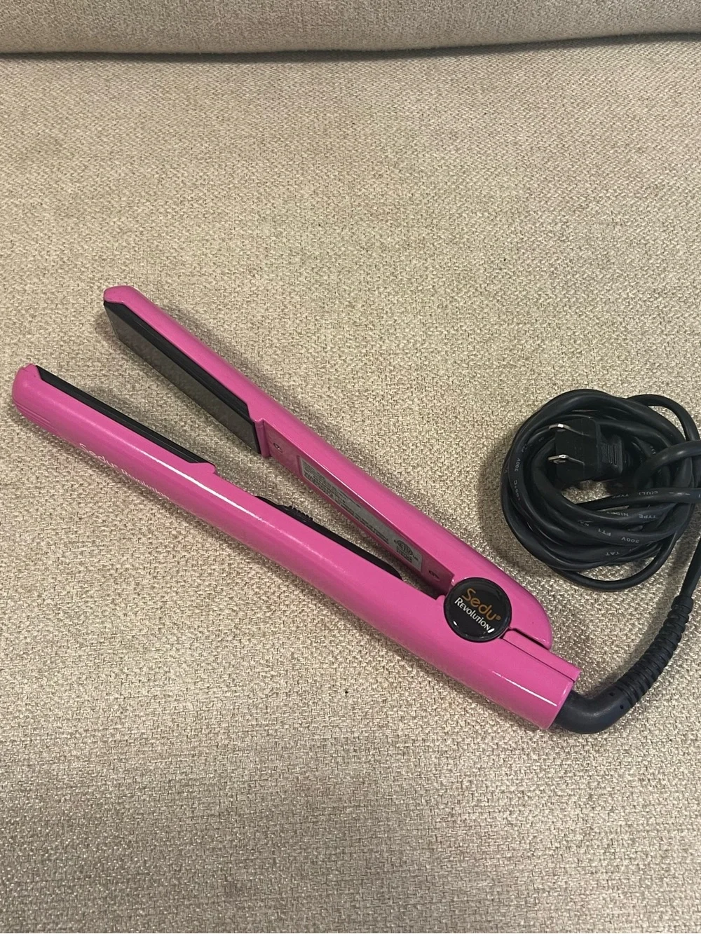 Sedu Revolution Nano Tourmaline Ionic Flat Iron Hair Straightener – Pink